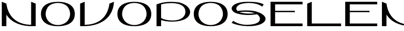 Novoposelensky Regular font