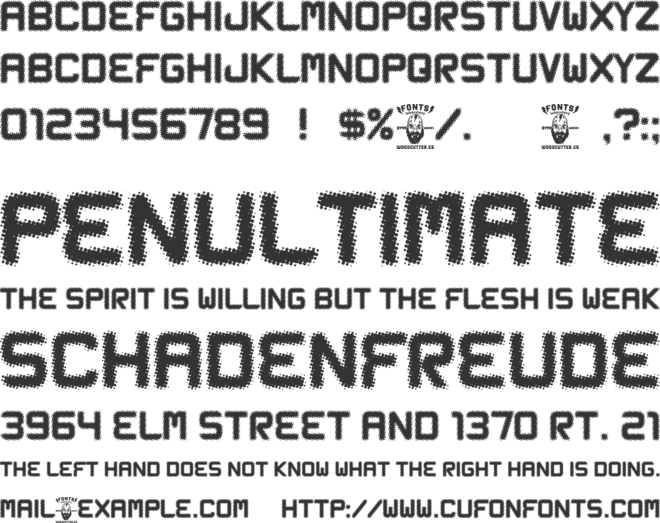 Escape Room 1936 font preview