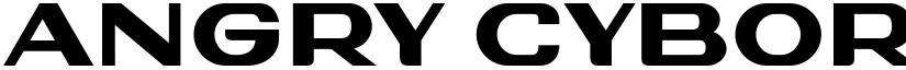 Angry Cyborg Regular font