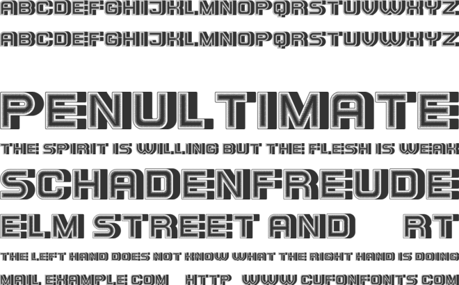 Dumpster font preview