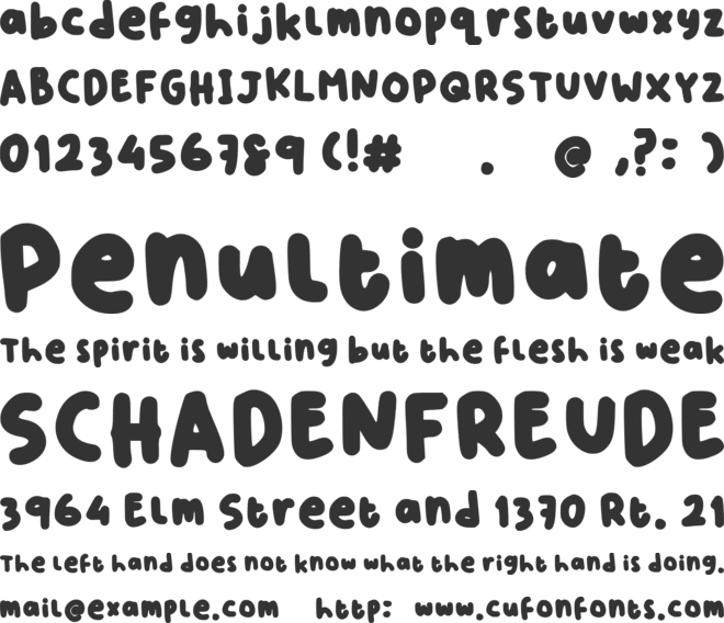 Font Mustika font preview