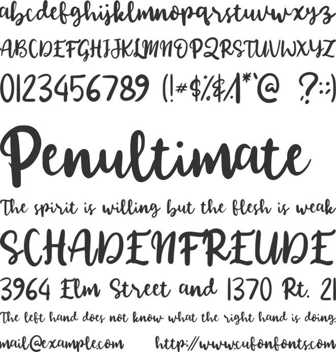 HelloMello font preview
