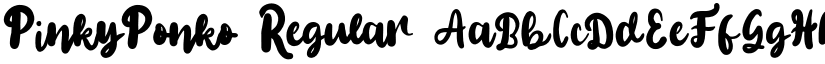PinkyPonko Regular font