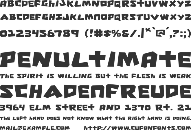 Cro-Magnum font preview
