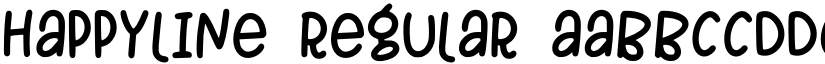 HAPPYLINE Regular font