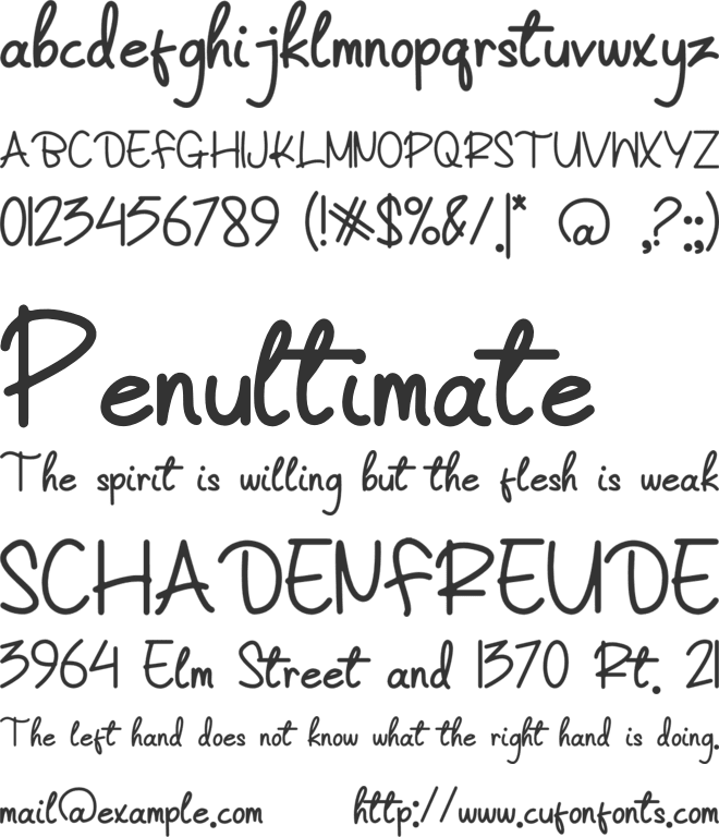 Princesset font preview