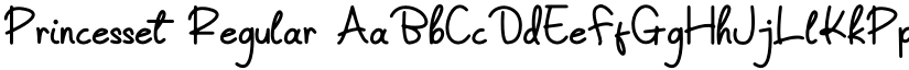 Princesset Regular font