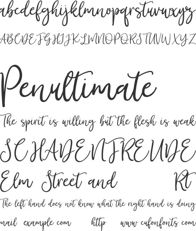 Mystic Angel font preview