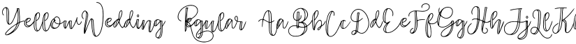 YellowWedding Regular font