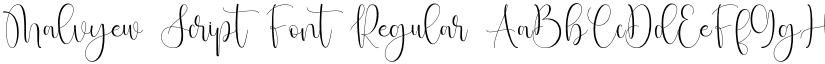 Malvyew Script Font Regular font