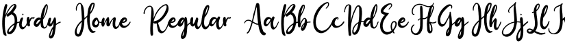 Birdy Home Regular font