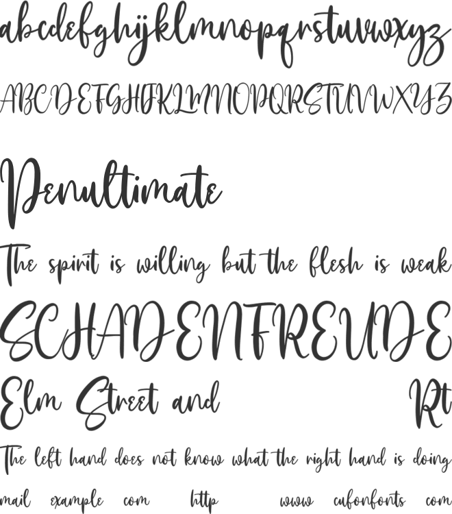 Billijanes Free font preview