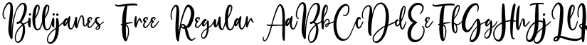 Billijanes Free Regular font