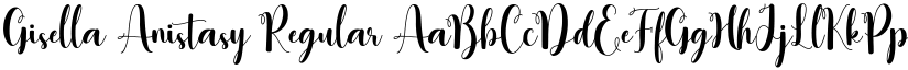 Gisella Anistasy Regular font