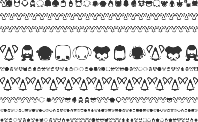 Pictoserie 2 font preview