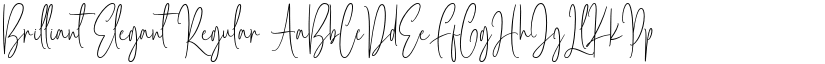 Brilliant Elegant Regular font