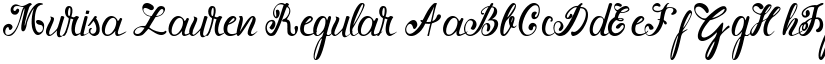 Murisa Lauren Regular font
