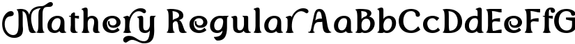 Mathery font download