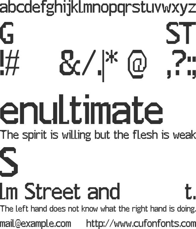 Groock Sans Serif personal use font preview