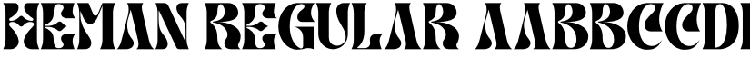 HEMAN Regular font