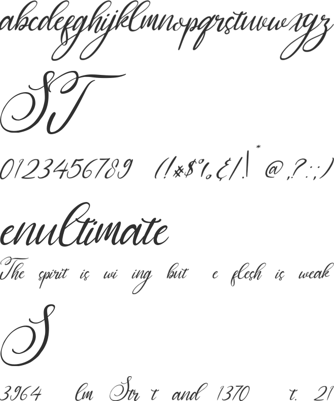 Chemistry Font font preview