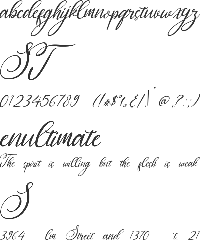 Chemistry Font font preview