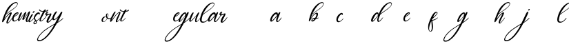 Chemistry Font Regular font
