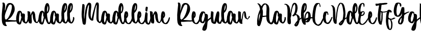 Randall Madeleine font download