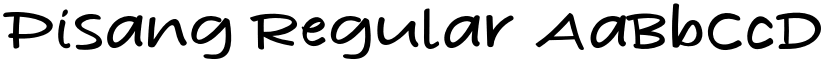 Pisang font download