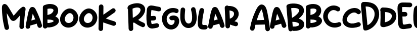 Mabook Regular font