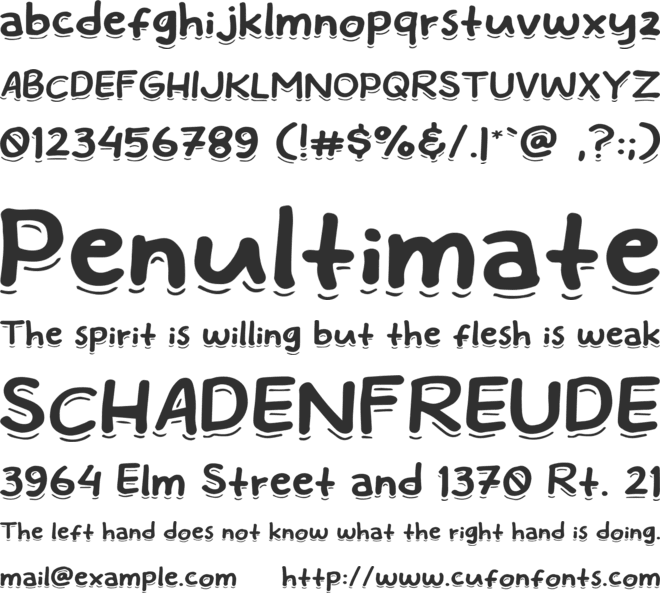 Eatday font preview
