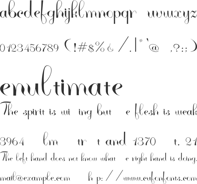 Rhannie Script Personal Use font preview