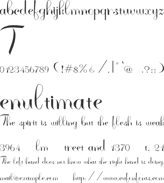 Rhannie Script Personal Use font preview