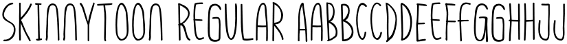 Skinnytoon Regular font
