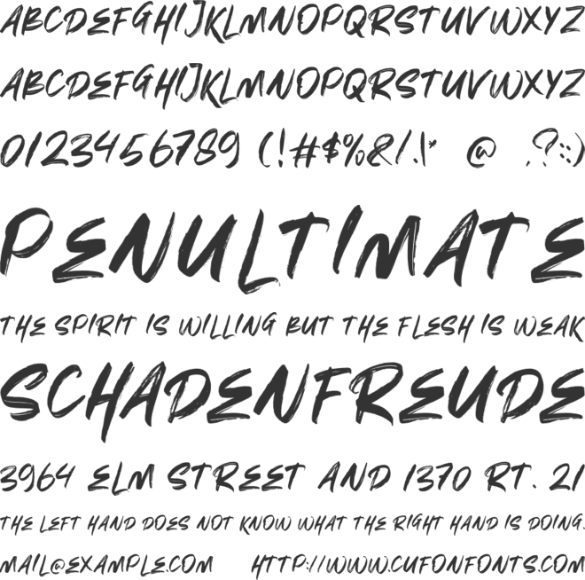 HOLIGAN font preview