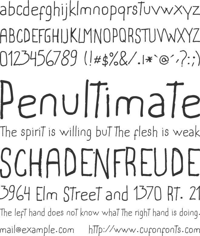 marivi handwriting font preview