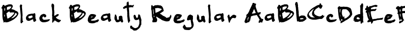 Black Beauty Regular font