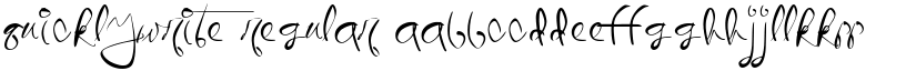 QuicklyWrite font download