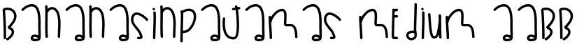 BananasInPajamas Medium font