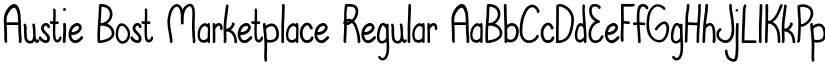 Austie Bost Marketplace font download