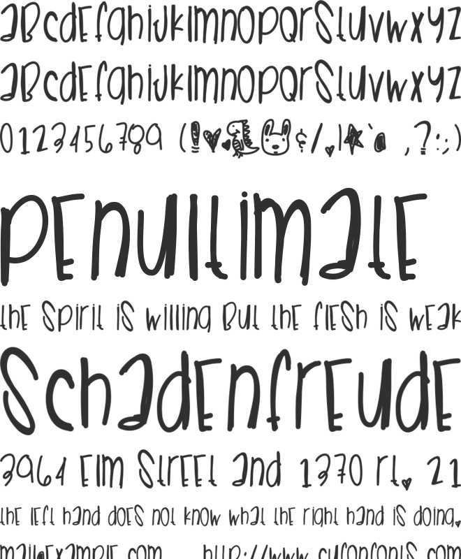 SummerCrushes font preview