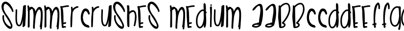 SummerCrushes Medium font