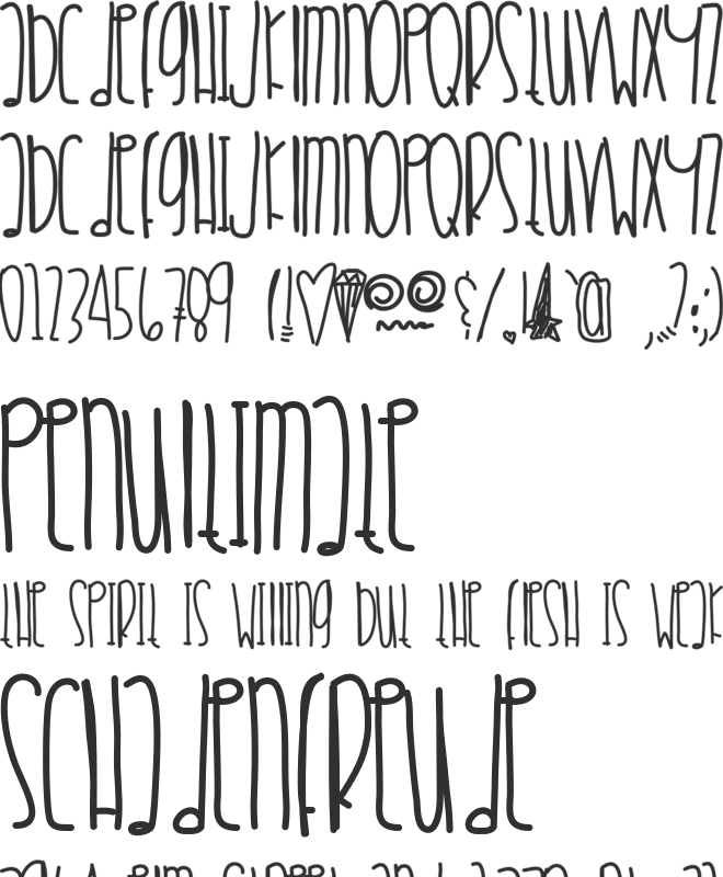 CrystalBluePersuasion font preview