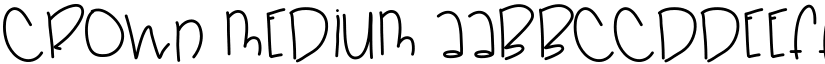 Crown Medium font