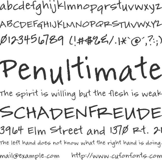 Marmalade Toast font preview