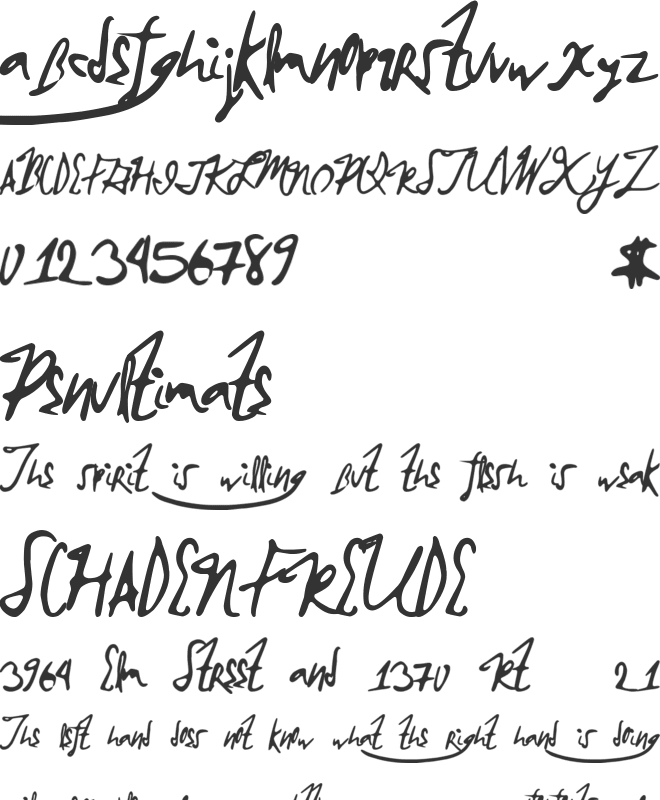 BrokenMustangs font preview