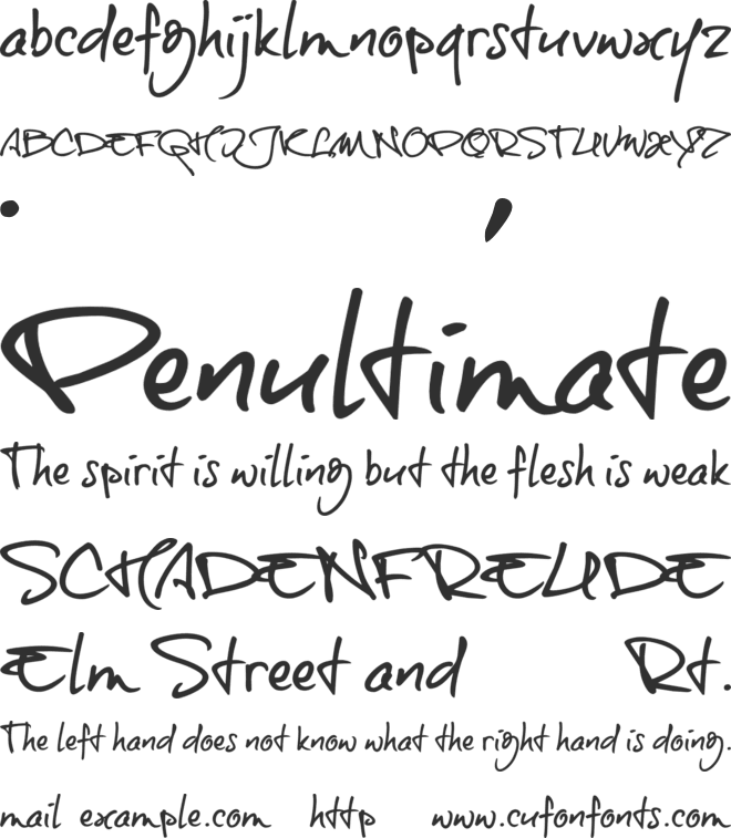 onetrickTony trial font preview