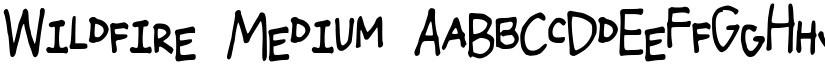 Wildfire Medium font