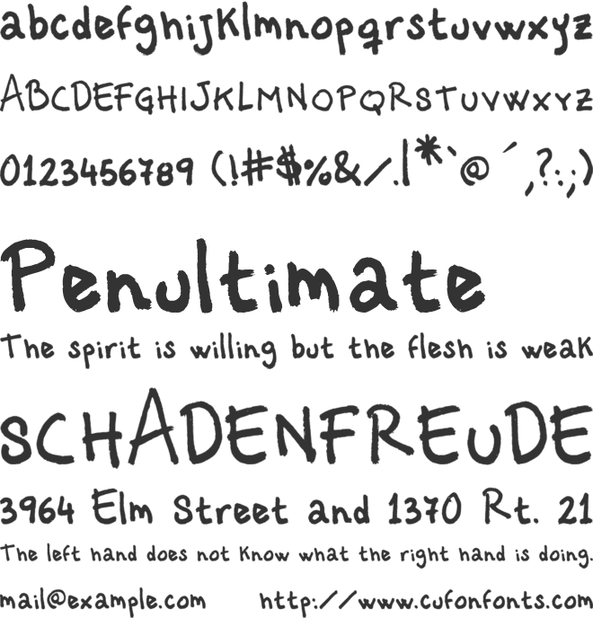 Vastorga  Letter font preview