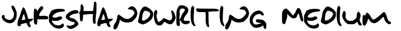 JakesHandwriting Medium font